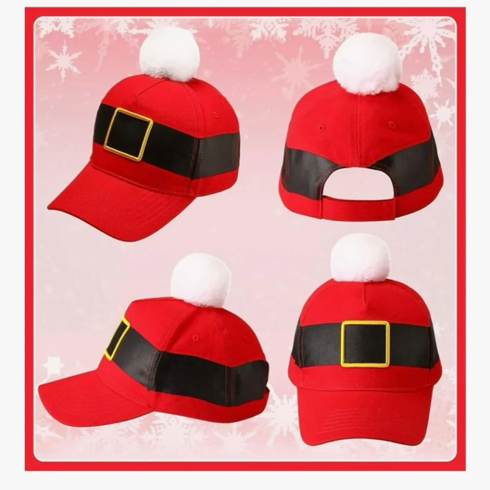 Christmas Santa Baseball Cap Adjustable Adult. NEW | 4 Pack